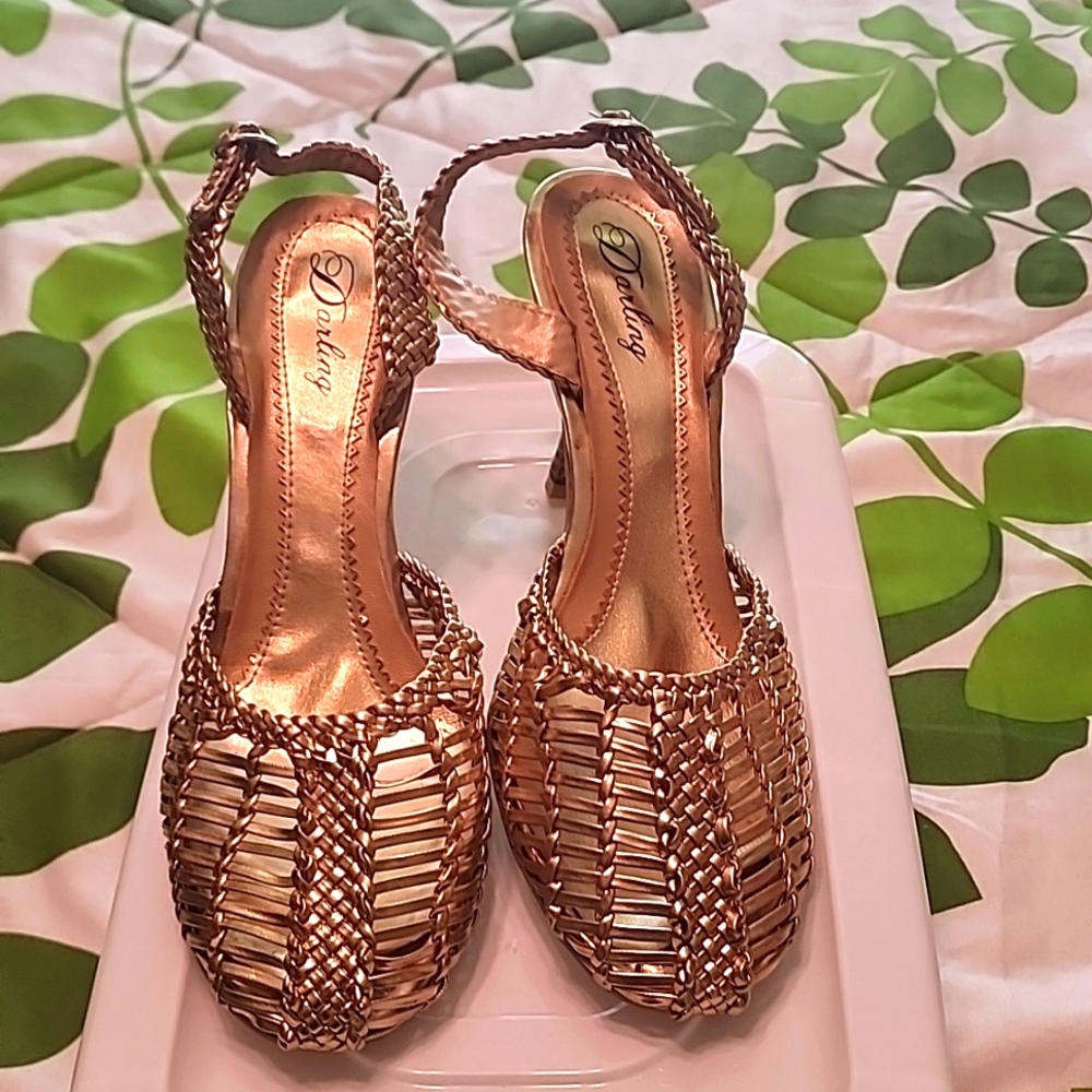 Gold heels